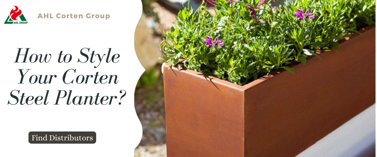 decorative metal planter boxes